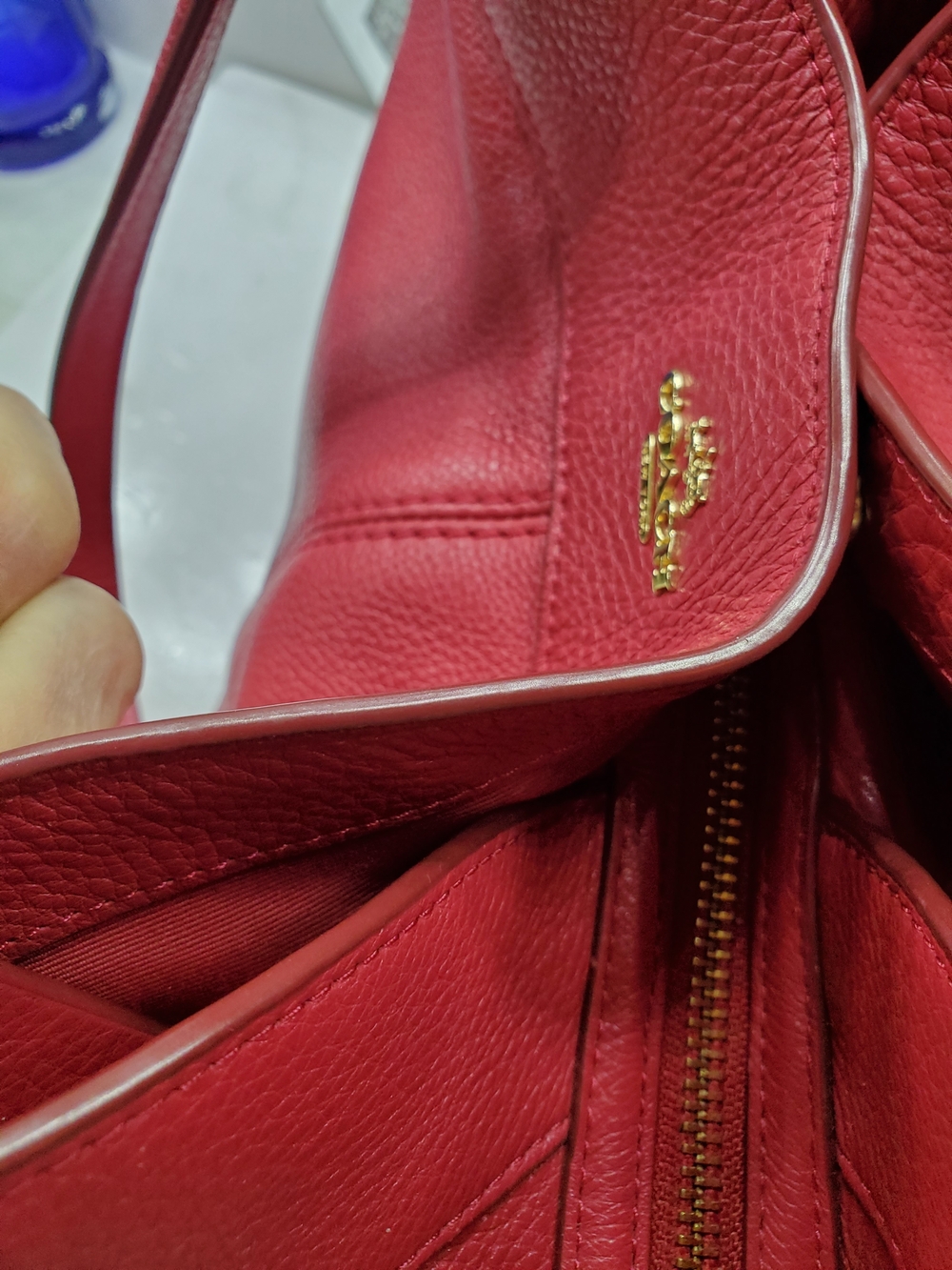 Coach Lexy Hot Pink Pebbled Leather Shoulder Tote REDUCED.. - Picture 9 of 16